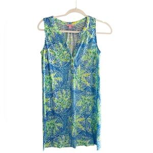 Lilly Pulitzer Tropical Blue and Green Dress